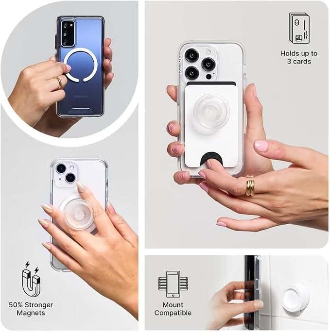 PopSockets iPhone 16 Pro Phone Case with MagSafe- to-Go Wrap | Magnetic, Wireless Charging, Camera & Drop Protection, Checkered, Red, Textured