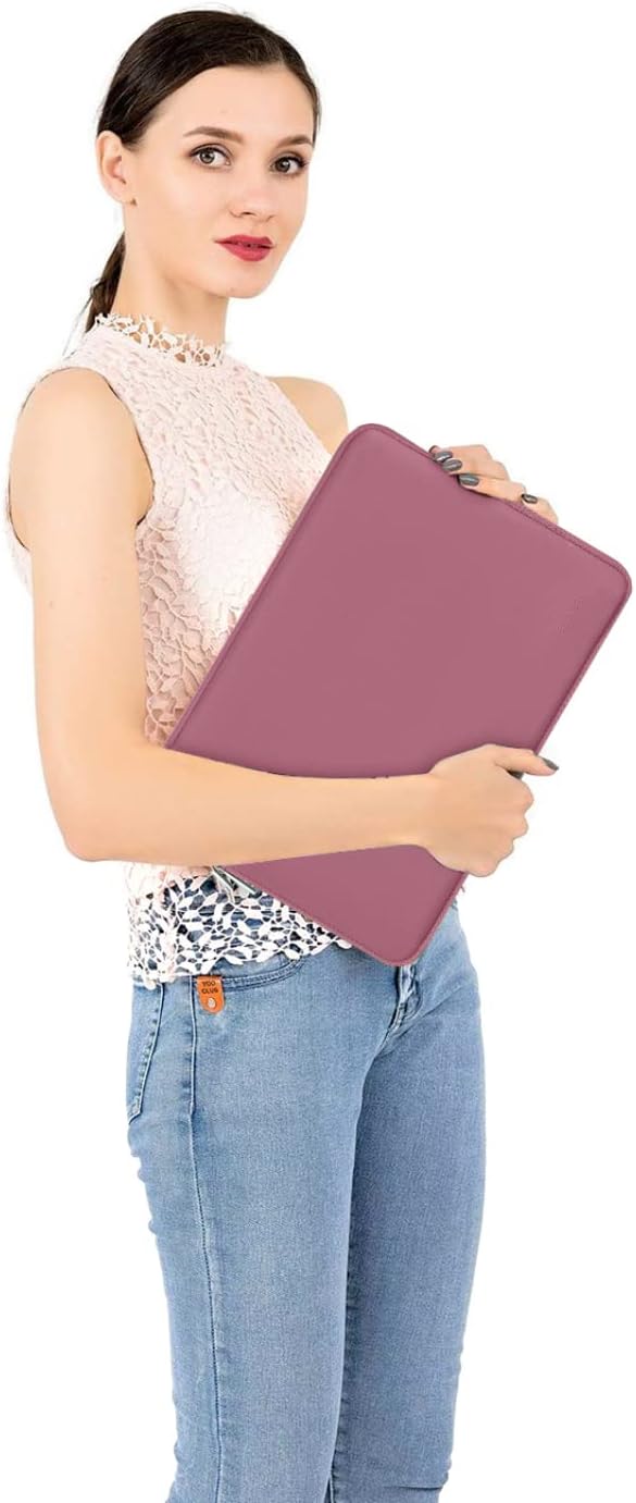 MOSISO Laptop Case 13 inch, 13 inch Laptop Sleeve Bag Compatible with MacBook Air 13 M4 M3 M2 M1 2025-2018 / Pro 13 M2 M1 2025-2016, Neoprene Computer Sleeve Bag with Small Case, Dusty Rose