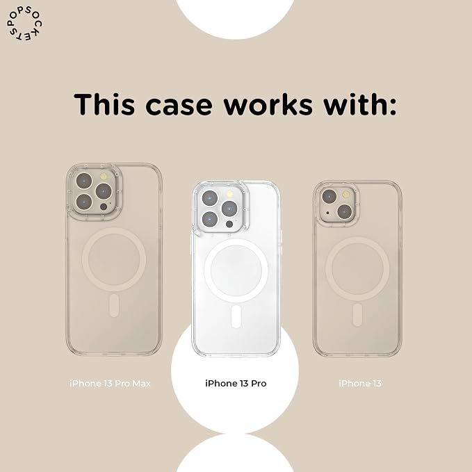 PopSockets iPhone 13 Pro Phone Case with MagSafe- All is Possible | Magnetic, Wireless Charging, Camera & Drop Protection, Acotar, Throne, Glass, Sarah, Bookish