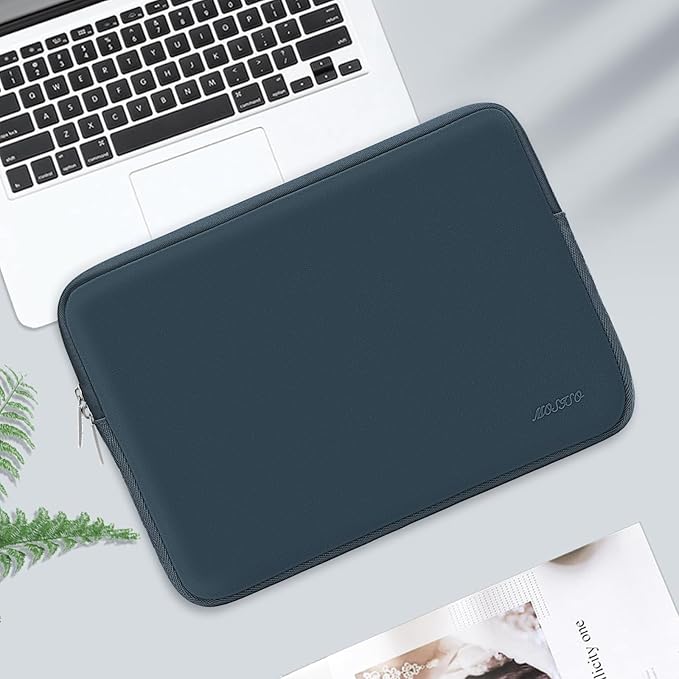 MOSISO Laptop Case 13 inch, 13 inch Laptop Sleeve Bag Compatible with MacBook Air 13 M4 M3 M2 M1 2025-2018 / Pro 13 M2 M1 2025-2016, Neoprene Computer Sleeve Bag with Small Case, Haze Blue