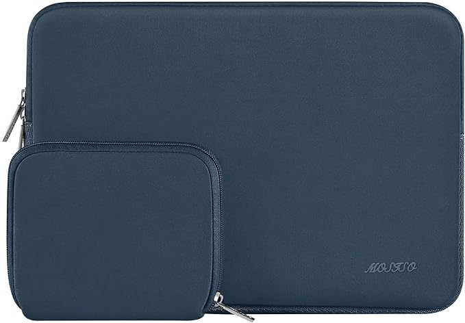 MOSISO Laptop Case 13 inch, 13 inch Laptop Sleeve Bag Compatible with MacBook Air 13 M4 M3 M2 M1 2025-2018 / Pro 13 M2 M1 2025-2016, Neoprene Computer Sleeve Bag with Small Case, Haze Blue