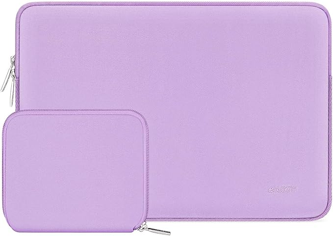 MOSISO Laptop Case 16 inch, 15-15.6 inch Laptop Sleeve Bag Compatible with MacBook Pro 16 inch, HP, Acer, Dell, Lenovo, ASUS Notebook, Neoprene Computer Sleeve Bag with Small Case, Purple